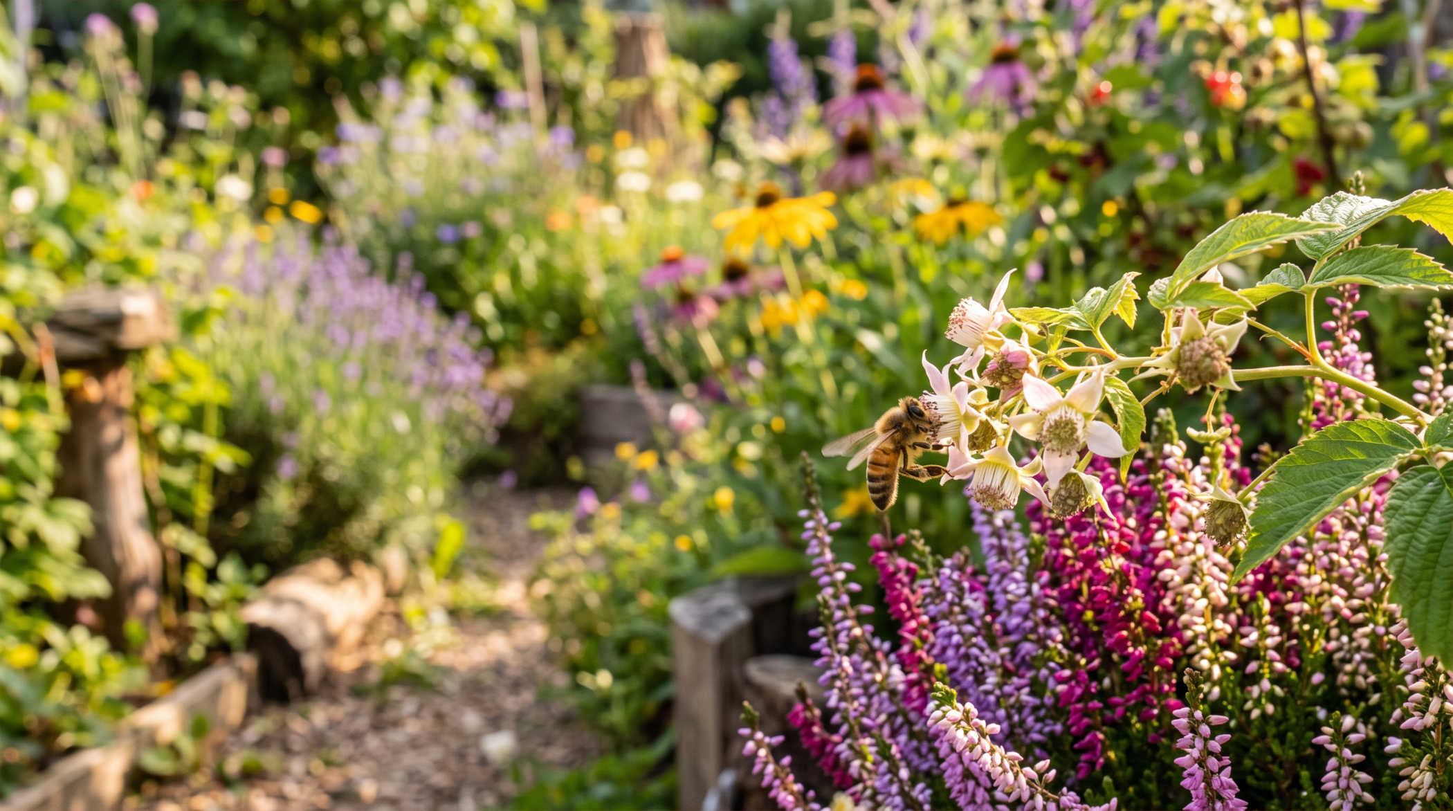 Bienengarten Blütenbestäuber Pflanzen